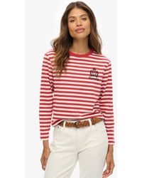 Superdry - & Co Country Club Long Sleeve Stripe Top - Lyst