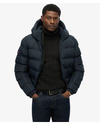 Superdry - Hooded Sports Puffer Jacket - Lyst