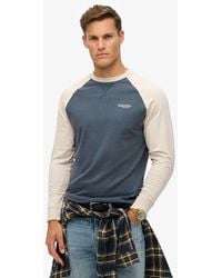 Superdry - & Co Essential Logo Baseball Long Sleeve Top - Lyst