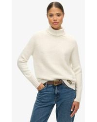 Superdry - & Co Essential Rib Knit Rollneck Jumper - Lyst