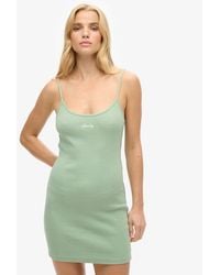 Superdry - & Co Cotton Slim Fit S Logo Strappy Dress - Lyst