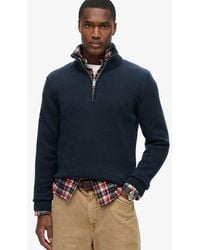 Superdry - & Co Cotton Classics Half-zip Knitted Jumper - Lyst