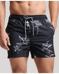 Superdry Rubber State Volley Swim Shorts in Navy (Blue) for Men - Lyst