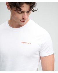Superdry - & Co Essential Company Logo Embroidered T-shirt - Lyst