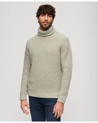 Superdry - The Merchant Store - Textured Roll Neck Jumper - Lyst