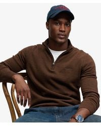 Superdry - & Co Prep Essential Cotton Half Zip Jumper - Lyst