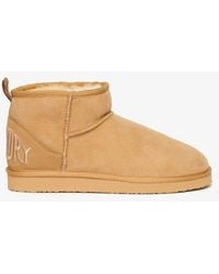 Superdry - & Co Suede Sherpa Mini Boots - Lyst