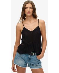 Superdry - & Co Ladder Trim Cami Top - Lyst