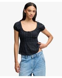 Superdry - Athletic Essentials Top Met Slanke Pasvorm - Lyst