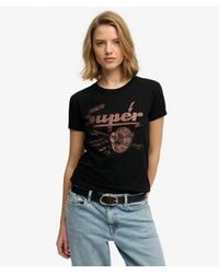 Superdry - & Co Band Merch Fitted T-shirt - Lyst