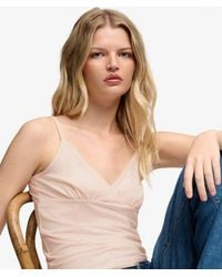 Superdry - & Co Athletic Essentials Trim V-neck Vest Top - Lyst