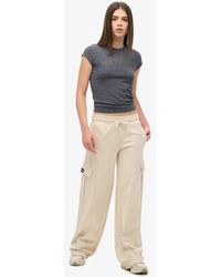 Superdry - Athletic Essentials Vintage Cargo joggingbroek Met Wijde Pijpen - Lyst