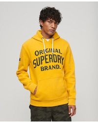 Superdry - Classic Embroidered Graphic Athletic Script Hoodie - Lyst