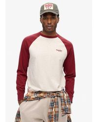 Superdry - Essential Logo Baseball Long Sleeve Top - Lyst