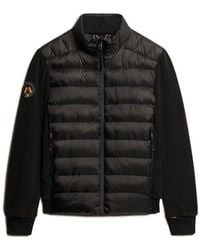 Superdry - & Co Storm Fleece Hybrid Bomber Jacket - Lyst