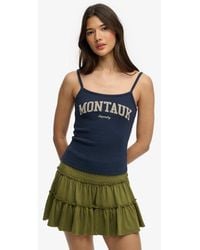 Superdry - & Co Athletic Essentials Graphic Print Cami Top - Lyst