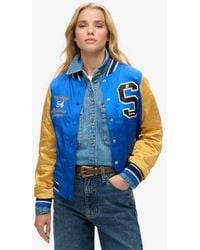 Superdry - & Co Luxe Varsity Jacket - Lyst