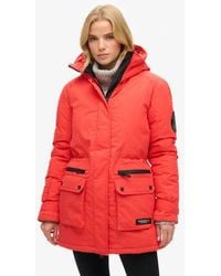 Superdry - Boxy Fit Logo Patch City Padded Parka Jacket - Lyst