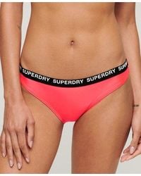 Superdry - Klassiek Elastisch Bikinibroekje - Lyst
