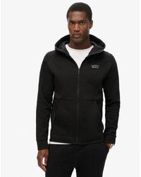 Superdry - Classic Embroidered Logo Sport Tech Loose Zip Hoodie - Lyst
