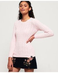 superdry croyde bay cable knit cardigan