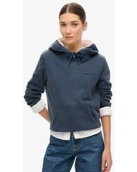 Superdry - Essential Logo Half Brushed Hoodie - Lyst