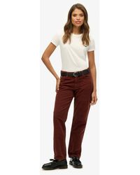 Superdry - Straight Leg Cord Pants Size: 26/32 - Lyst