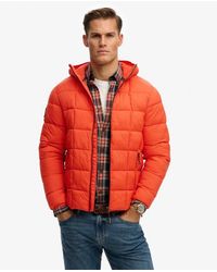 Superdry - & Co Hooded Box Quilt Fuji Lite Jacket - Lyst