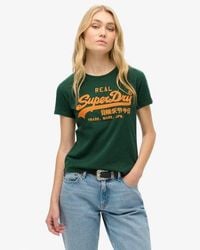 Superdry - Embroidered Vintage Logo Fitted T-shirt - Lyst