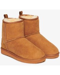 Superdry - & Co Suede Sherpa Ankle Boots - Lyst