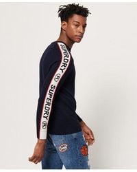 Superdry - Athletic Sd Crew Neck Jumper Racer Dark - Lyst