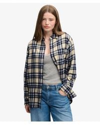Superdry - & Co Check Flannel Boyfriend Shirt - Lyst