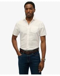 Superdry - & Co Cotton Linen Short Sleeve Shirt - Lyst