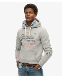 Superdry - Heritage Hoodie Met Vintage Logo En Relaxte Pasvorm - Lyst