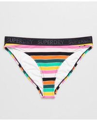 Superdry - Stripe Bikini Bottoms - Lyst
