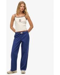 Superdry - Organic Cotton Stripe Elasticated Trousers - Lyst