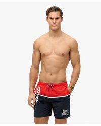Superdry - & Co Nautical Logo 17-inch Swim Shorts - Lyst