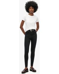 Superdry - & Co Cotton High Rise Skinny Denim Jeans - Lyst