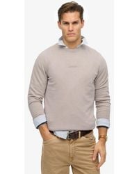 Superdry - Homme Sweat Ras Du Cou Micro Logo Taille - Lyst