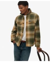 Superdry - & Co Wool Blend Miller Overshirt - Lyst