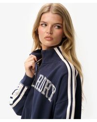 Superdry - & Co Athletic Essentials Applique Loose Zip Track Top - Lyst