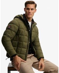 Superdry - & Co Hooded Box Quilt Fuji Lite Jacket - Lyst