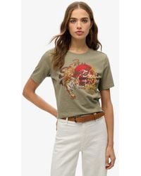 Superdry - Tokyo T-shirt Met Vintage Logo En Relaxte Pasvorm - Lyst