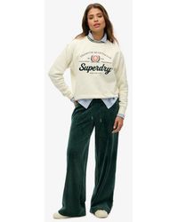 Superdry - & Co Country Club Velour joggers - Lyst