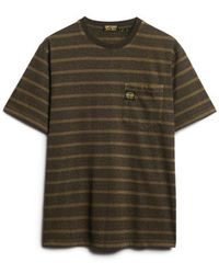 Superdry & Co - & Co Textured Stripe Pocket T-shirt - Lyst