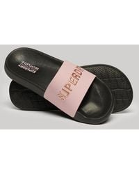 Superdry - & Co Code Logo Pool Sliders - Lyst