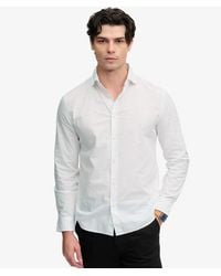 Superdry - Cut Away Poplin Long Sleeve Shirt - Lyst