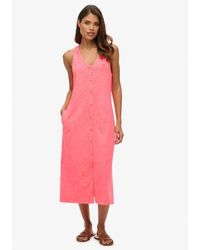 Superdry - Femme Robe Midi Jersey Beach Taille - Lyst