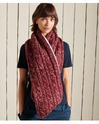 Superdry - & Co Tweed Cable Snood - Lyst