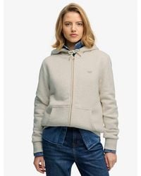 Superdry - & Co Essential Borg Lined Zip Hoodie - Lyst